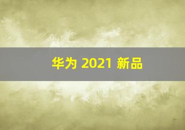 华为 2021 新品